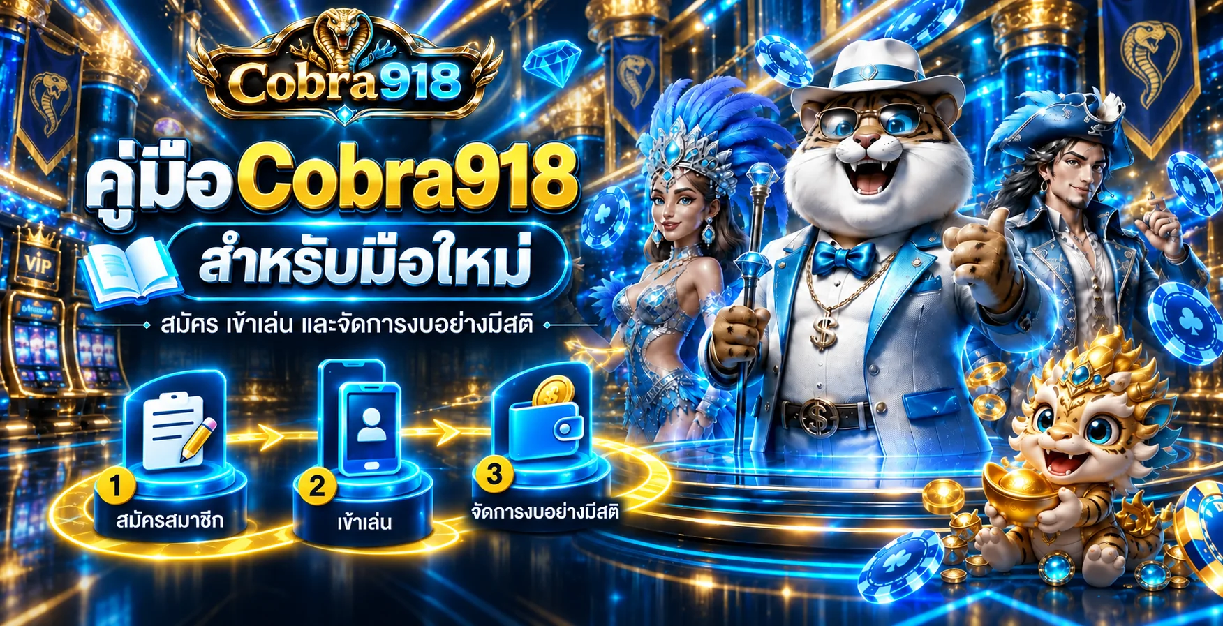 Cobra918 คู่มือมือใหม่ สมัคร เข้าเล่น และจัดการงบ